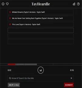 TayHeardle